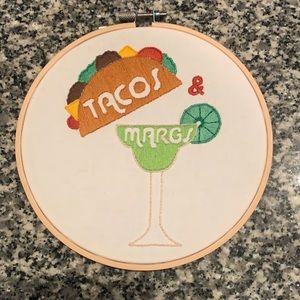 Tacos & Margs Embroidery 🌮